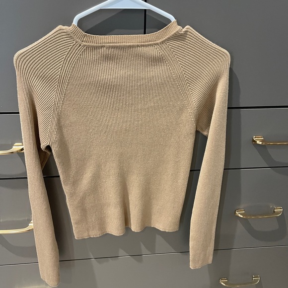 ZARA size M beige top - Picture 2 of 3
